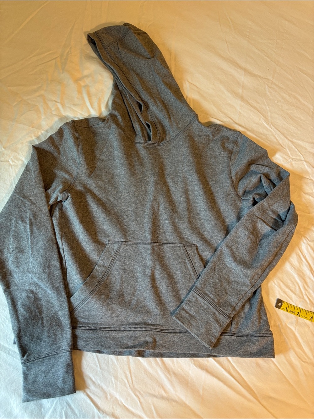 Classic Women's Gray Hooded Pullover Sweatshirt